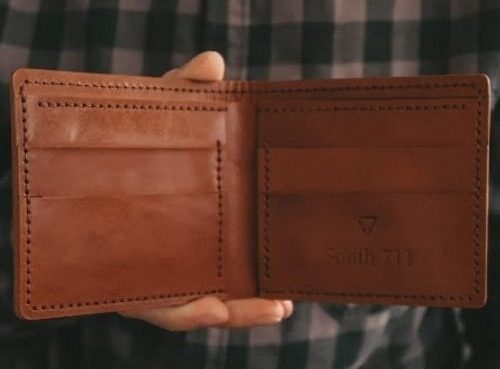 Выкройка бифолд из кожи