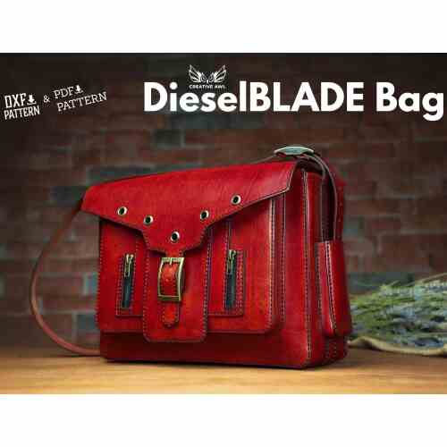 Выкройка мужская сумка из кожи Diesel Blade, для деловых людей и не только
