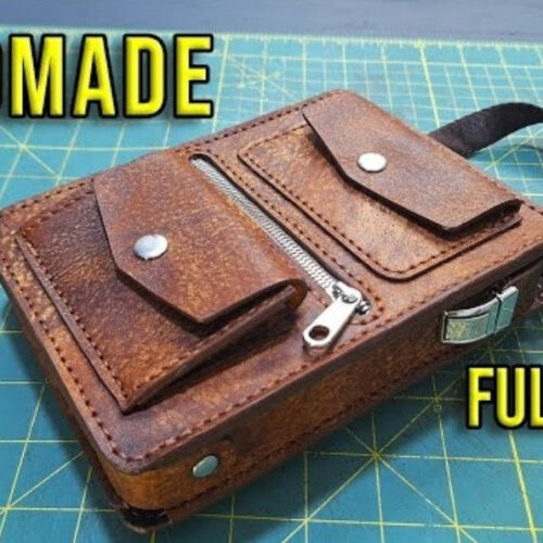 Выкройка кожаной сумки мессенджер