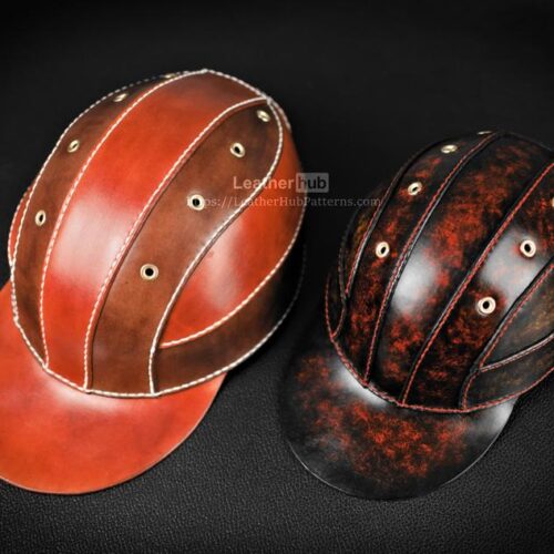 Кожаная бейсболка мужская и женская - унисекс выкройка