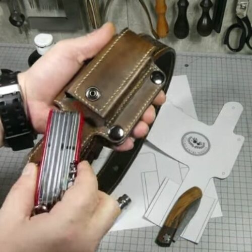 Чехол для ножа на ремень выкройка