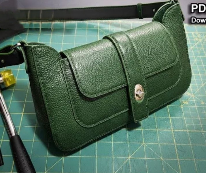 Выкройка женская сумка через плечо от Chervo Leather 1 Выкройка Сумка через плечо от Chervo Leather